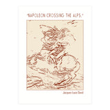 “napoleon Crossing The Alps,” – Jacques Louis David (Print Only) thumbnail
