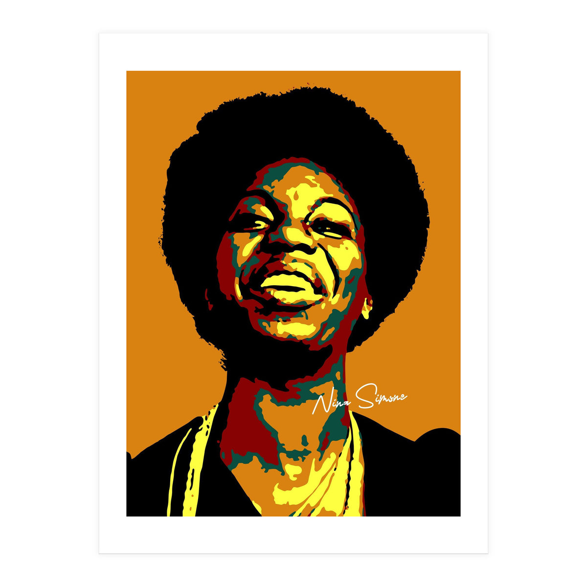 Nina Simone Music Legend in Pop Art (Print Only)