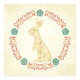 Floral Rabbit Wreath (Print Only) thumbnail