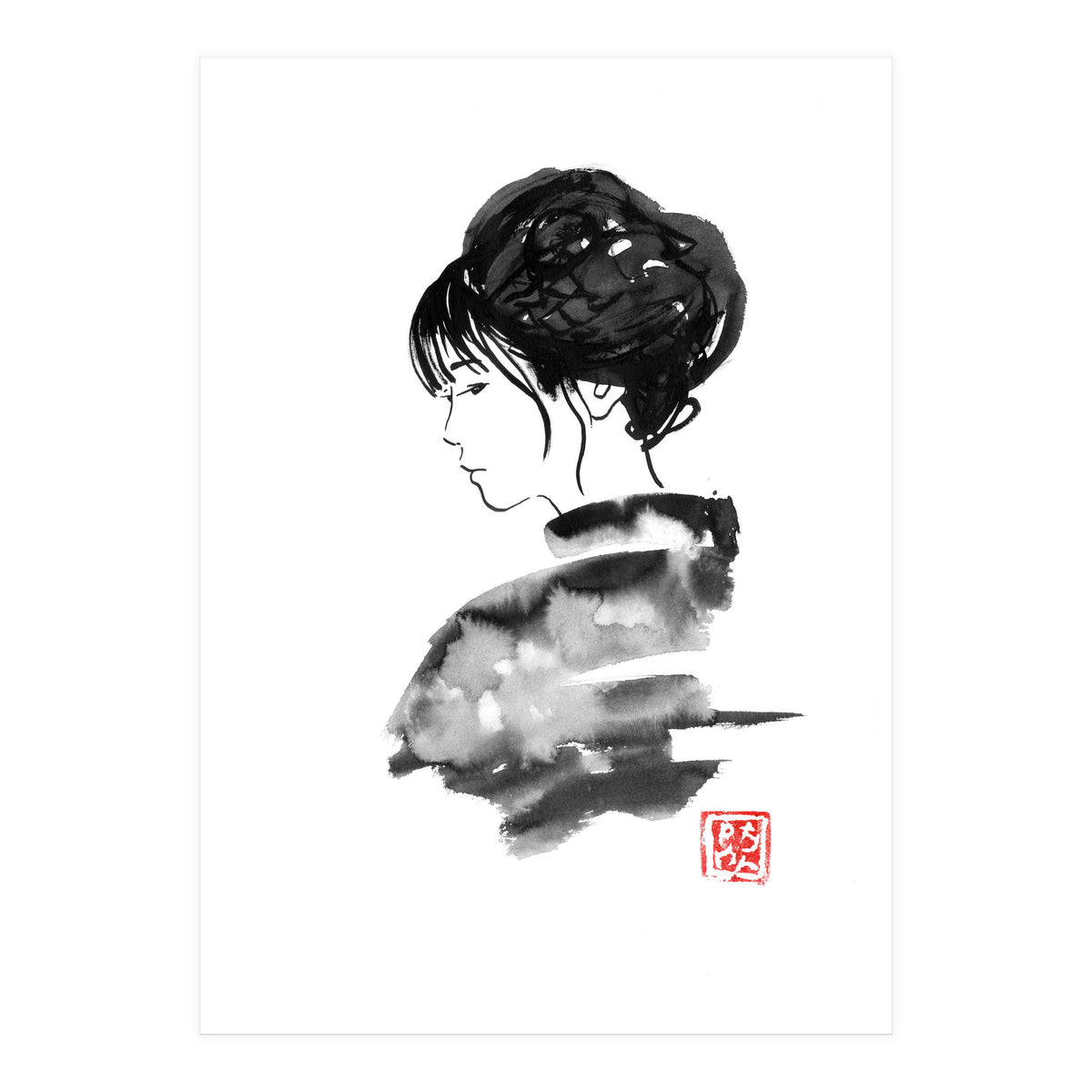 Watercolor Kimono (Print Only)