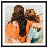 Soul Sisters | Modern Bohemian Friendship BFF Fashion | Friends Companion Summer Travel Painting thumbnail