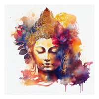 Lotus Bloom Buddha Portrait (Print Only)