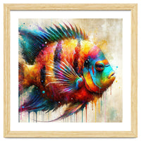 Colorful Tropical Fish Portrait