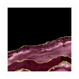Burgundy & Gold Agate Texture 17 (Print Only) thumbnail