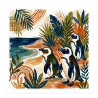 Beachside Penguin Gathering (Print Only)