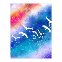 Spread Your Wings, Birds Freedom Fly Painting (Print Only)