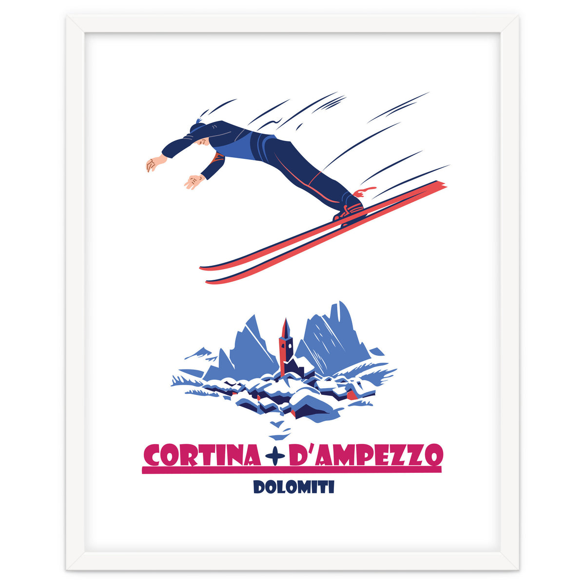 Ski Jump At Cortina Di Ampezzo