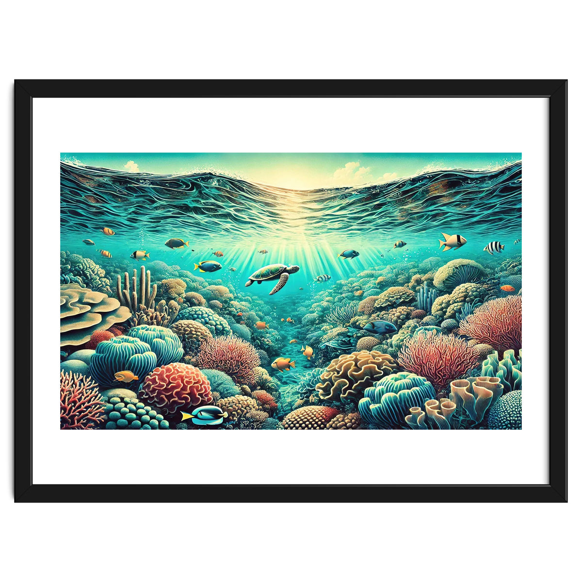 Vintage Australia, Great Barrier Reef Poster