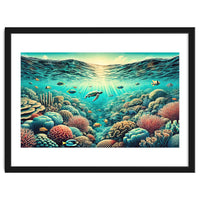 Vintage Australia, Great Barrier Reef Poster