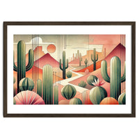 Art Deco Desert Cacti