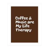 Coffee and books are my life therapy (Print Only) thumbnail