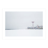 Amusement park in the winter seascape (Print Only) thumbnail