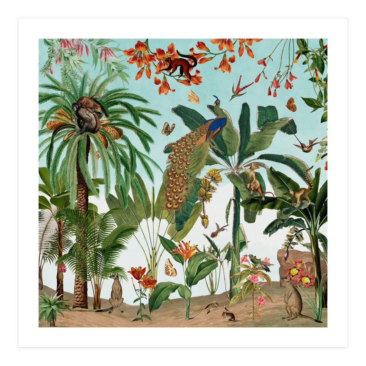 Vintage Tropical Adventure  (Print Only)