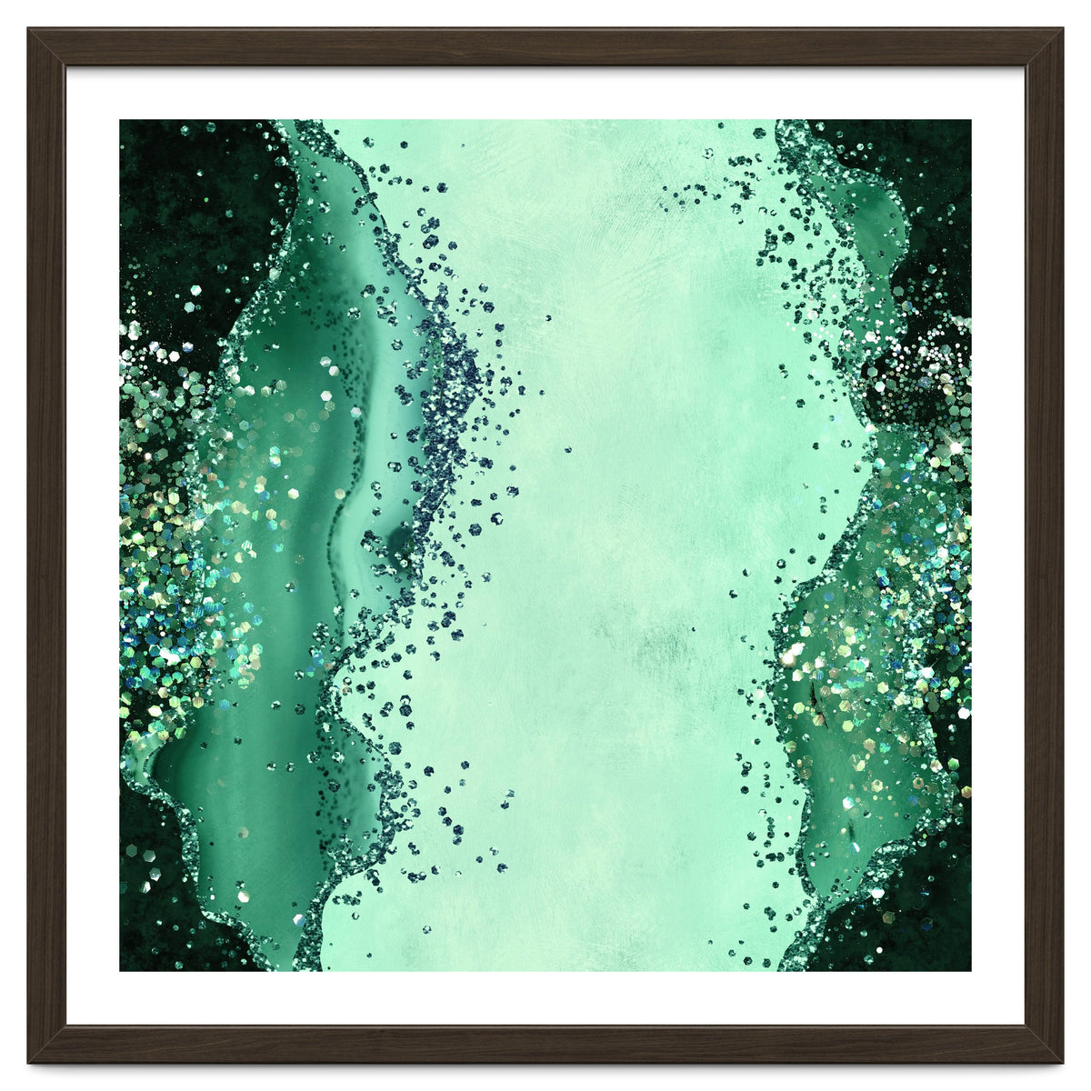 Emerald Glitter Agate Texture 01