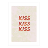Kiss Kiss Kiss Love Typography (Print Only) thumbnail
