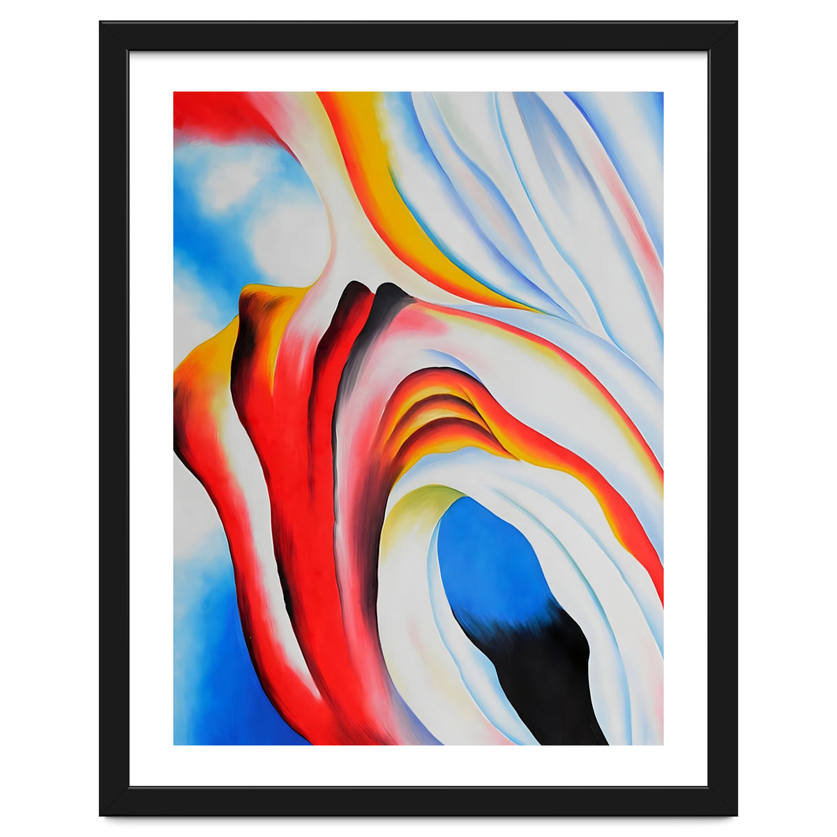 Georgia O’Keeffe – Music, Pink and Blue (1918) | Abstract Modernist Harmony of Color and Emotion