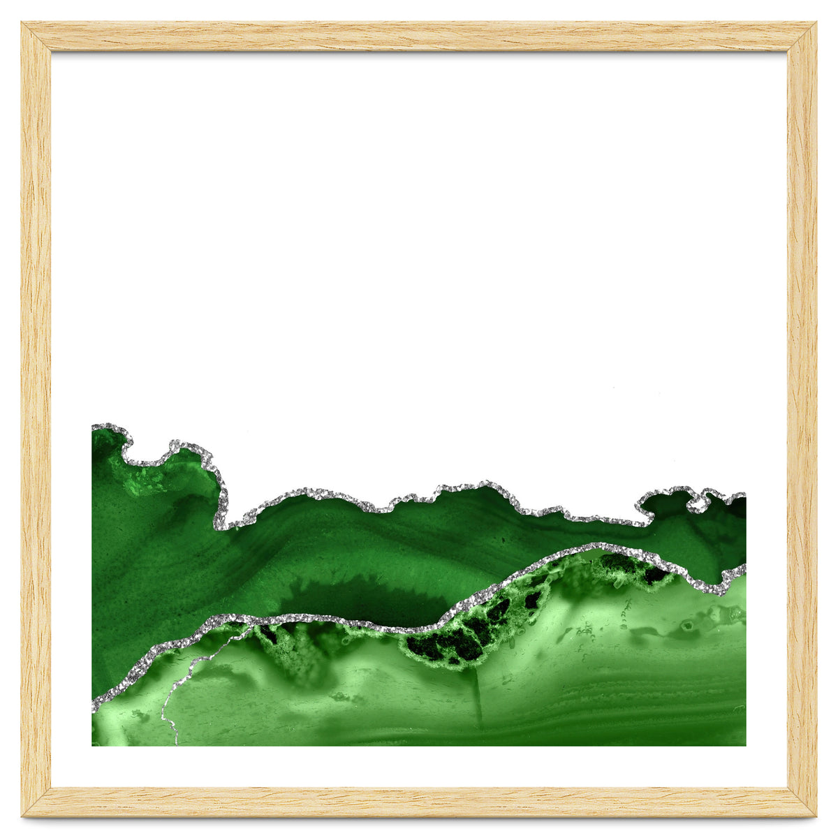 Green & Silver Agate Texture 12