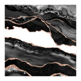 Black & Rose Gold Agate Texture 06  (Print Only) thumbnail