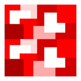 Red Abstract Square Tiles (Print Only) thumbnail
