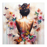 Butterfly Garden Back Portrait (Print Only)