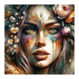Floral Forest Druid Woman Portrait (Print Only) thumbnail