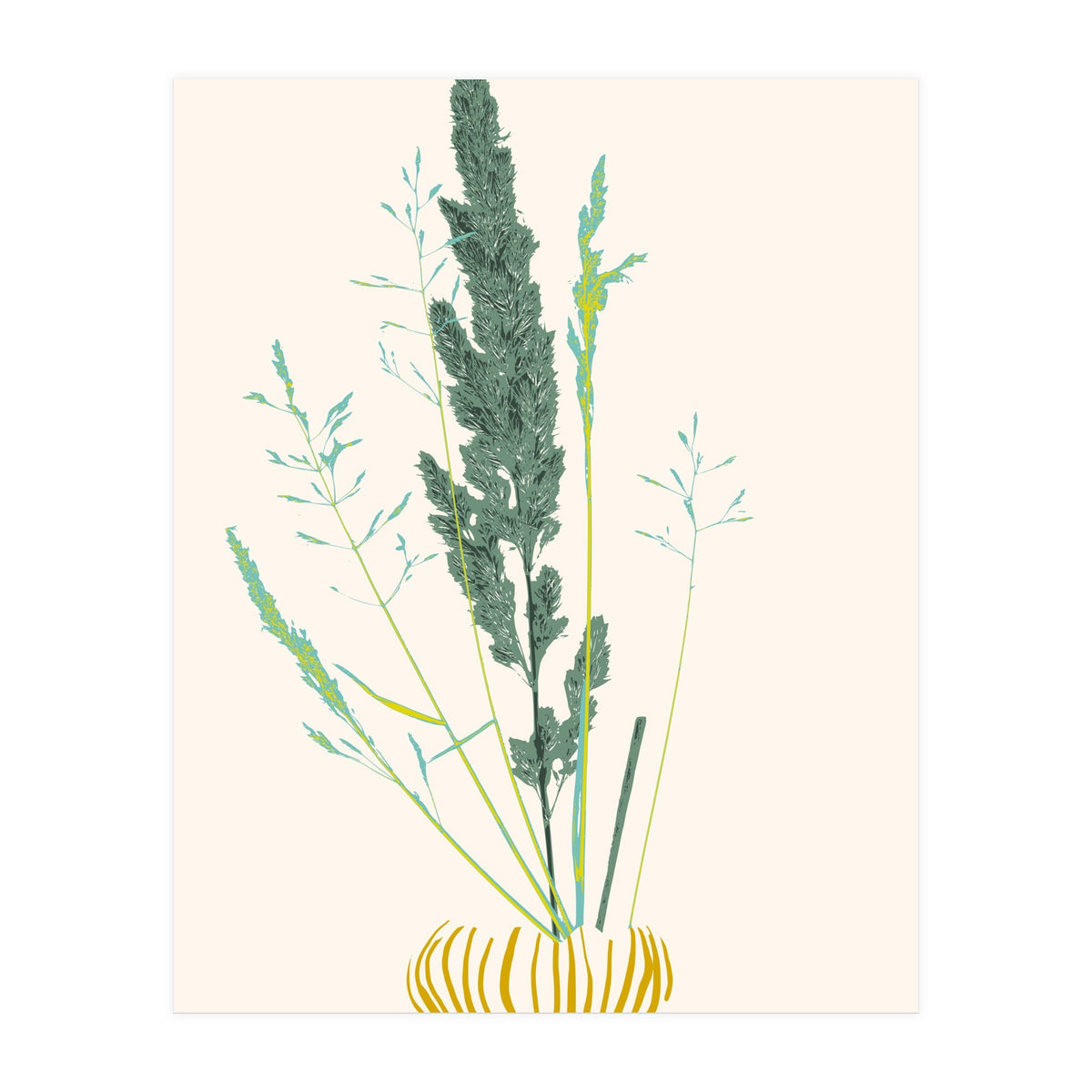 Plant based happyness Grasses 2 still life (Print Only)