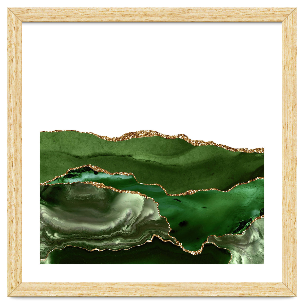 Green & Gold Agate Texture 25