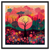 Folk Sunset Forest In Bloom thumbnail