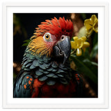 Vibrant Macaw Parrot With Red And Yellow thumbnail