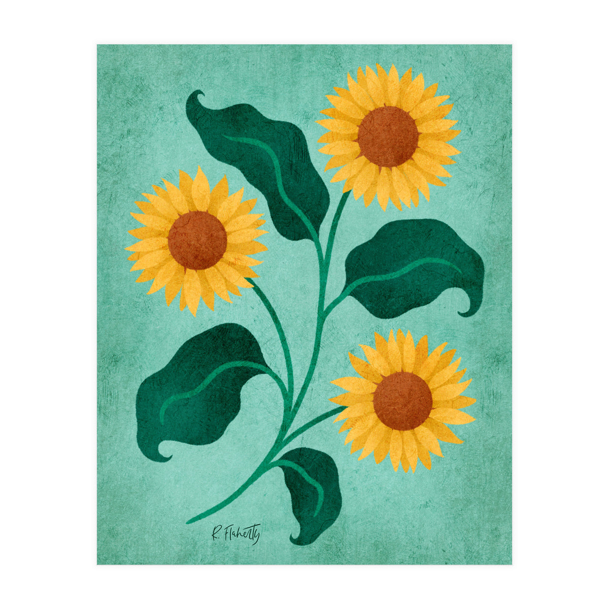 Golden Sunflower (Print Only)