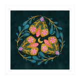 Floral Moths and Moon (Print Only) thumbnail