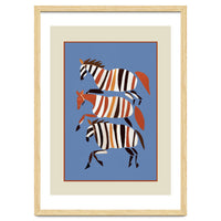 Striped Running Horses