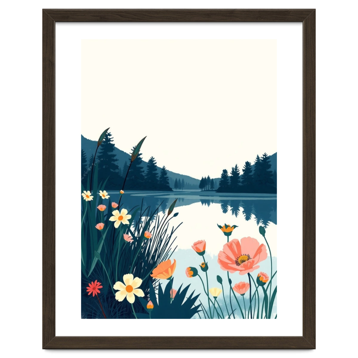 Nature Lake Calm Botanical