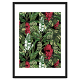Banano Leaves Dark Jungle Red thumbnail