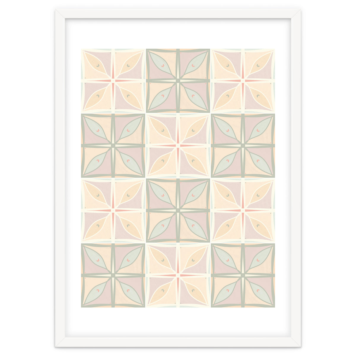 Old Style Pastels Kitchen Tiles