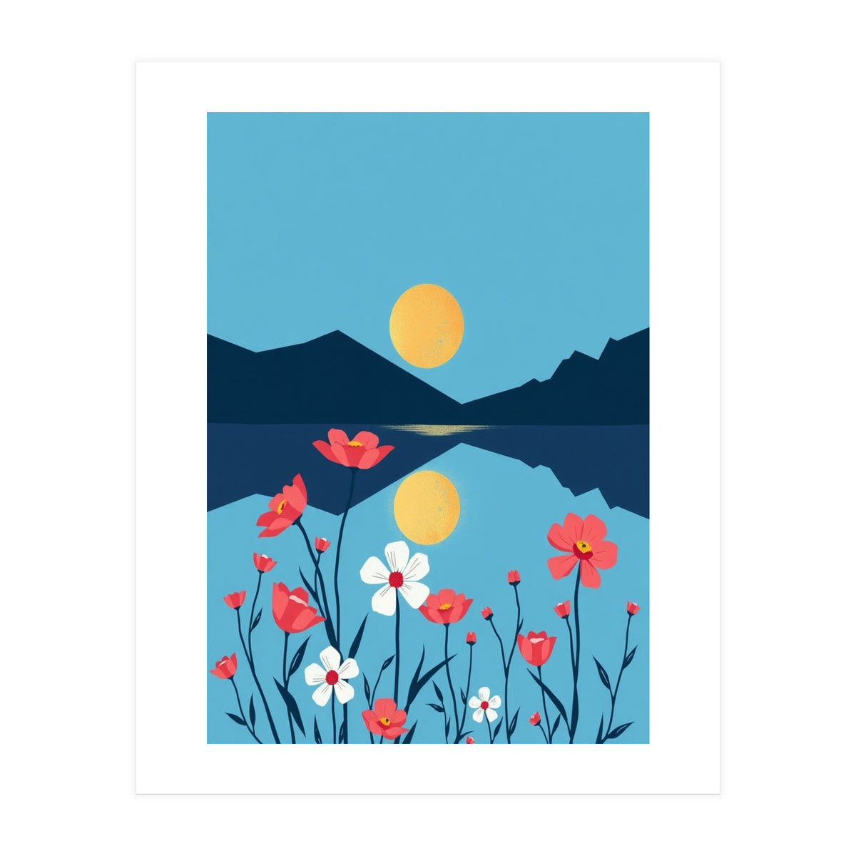 Sun And Flower (Print Only)