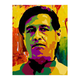 Cesar Chavez Colorful Abstract Art (Print Only) thumbnail