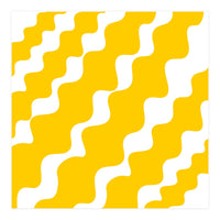 Yellow Wavy Pattern (Print Only)