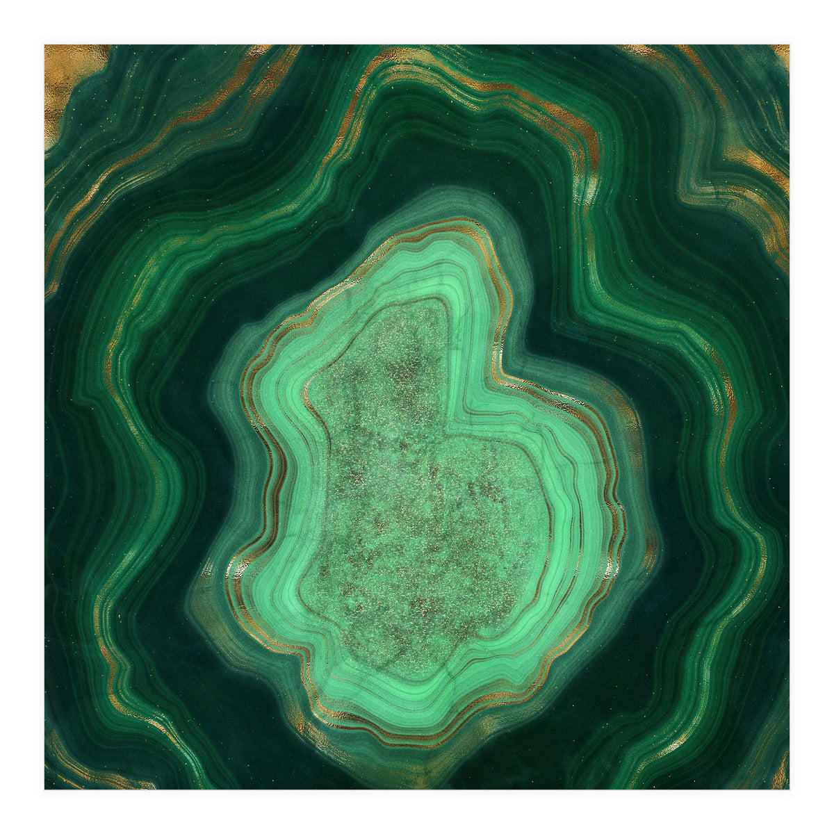 Malachite Texture 06 (Print Only)