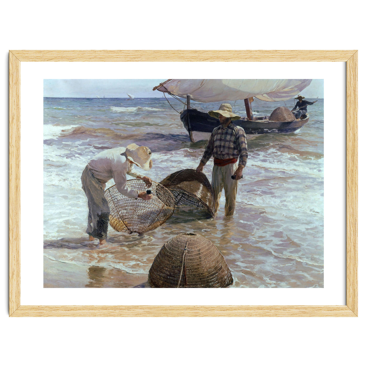 'Valencian Fishermen', 1895, Oil on canvas, 65 x 87 cm.