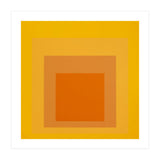 JOSEF ALBERS - HOMAGE TO THE SQUARE YELLOW ORANGE 2. HIGH RESOLUTION (Print Only) thumbnail