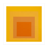 JOSEF ALBERS - HOMAGE TO THE SQUARE YELLOW ORANGE 2. HIGH RESOLUTION (Print Only)