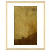 Dog, half submerged. One of the &quot; from the Quinta del Sordo, Goya's house.1819-1823.