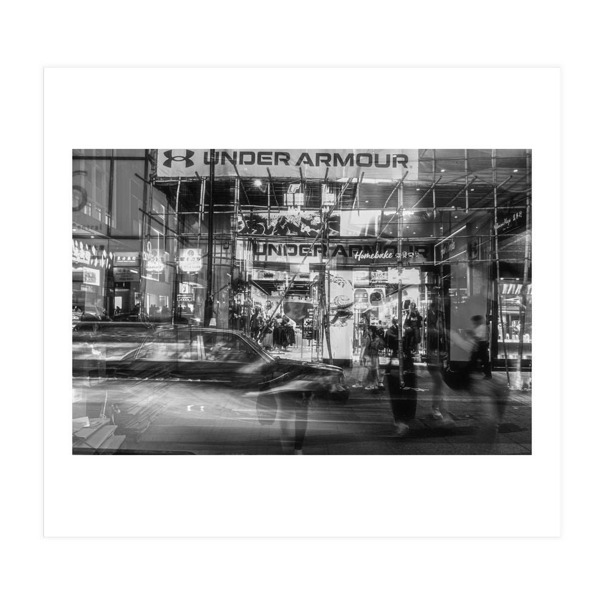 Street Photography - Night in Hong Kong Causeway Bay (Print Only)