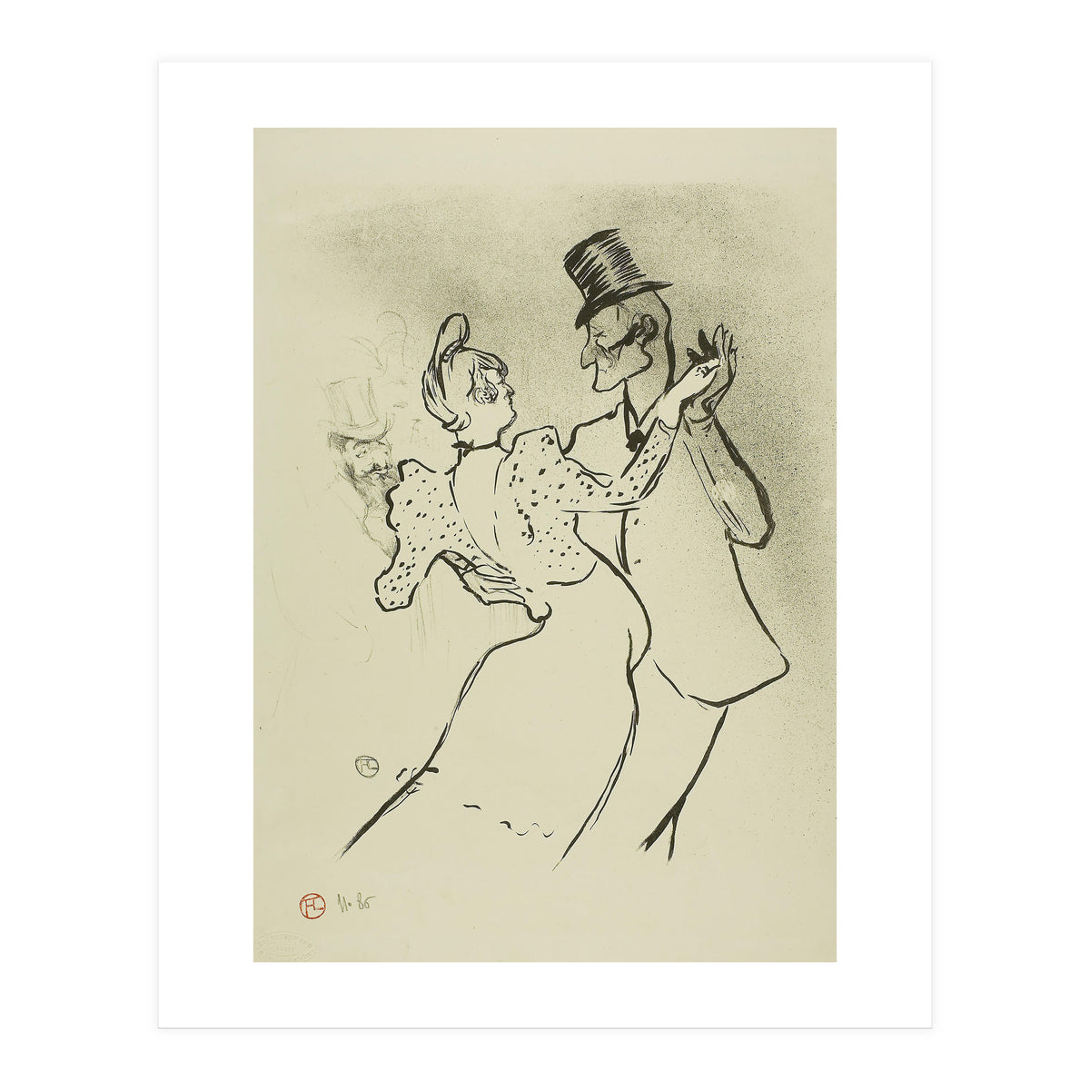 La Goulue. Henri de Toulouse-Lautrec; French, 1864-1901. Date: 1894. Dimensions: 308 × 254 mm (im... (Print Only)