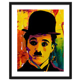 Charlie Chaplin Colorful Abstract Art thumbnail