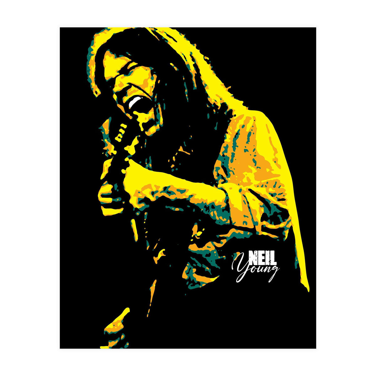 Neil Young Music Legend (Print Only)