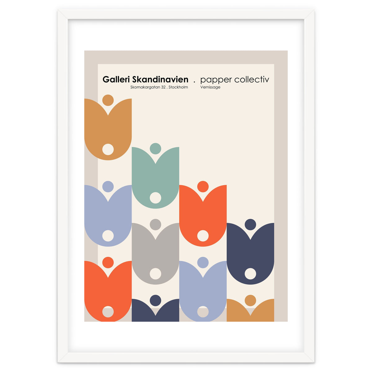 Stockholm Galleri Skandinavien Art Exhibition Poster