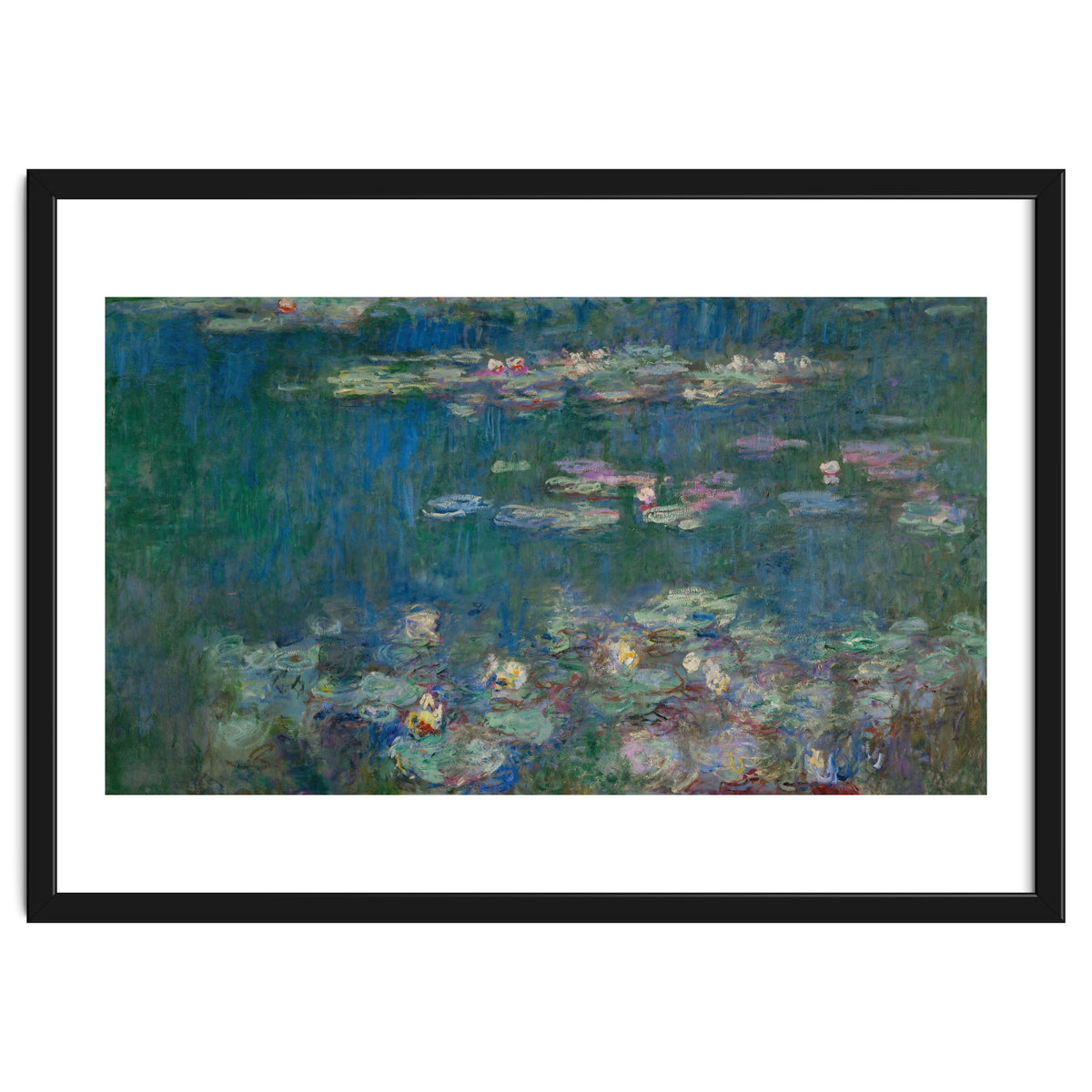 Les Nympheas, green reflections-water lillies, green reflections. Canvas. Inv. 20102.