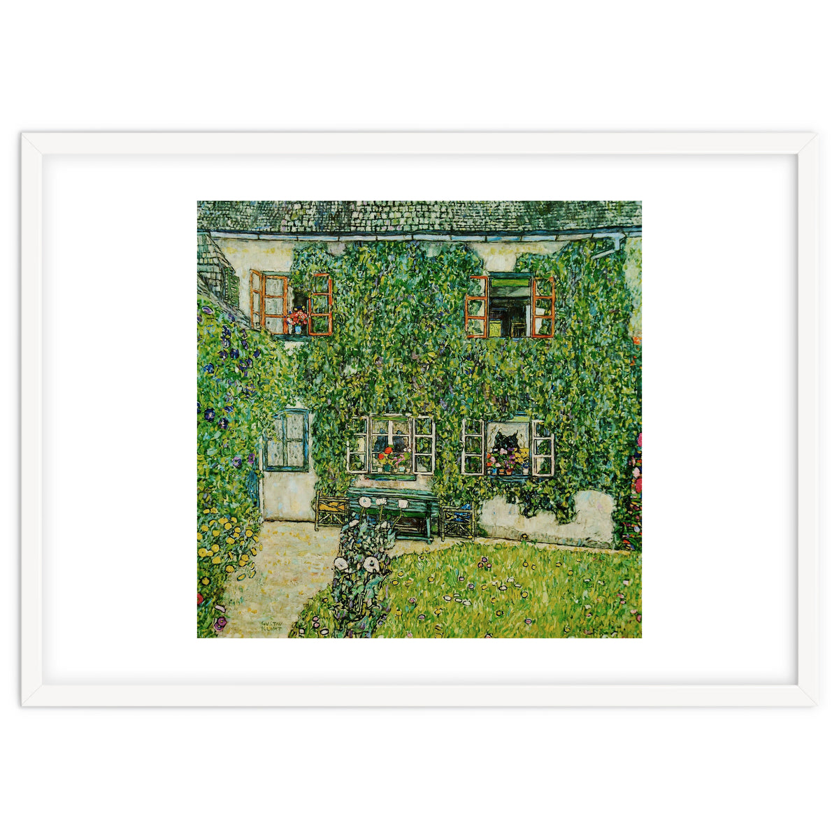 Forsthaus in Weissenbach am Attersee - Forestry house   in Weissenbach on Attersee-Lake,1912.